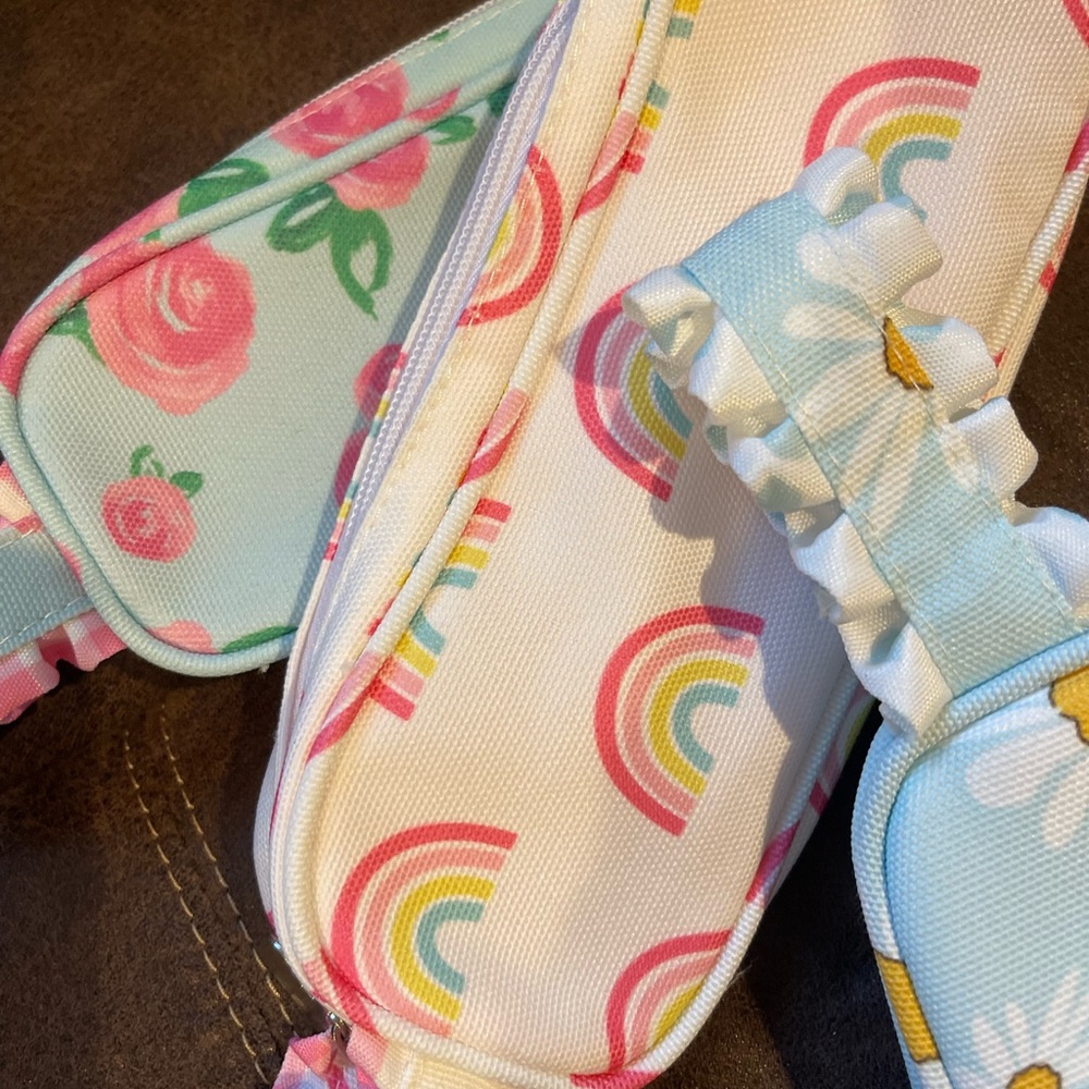 Cute & Colorful Canvas Pencil Pouch With Handle